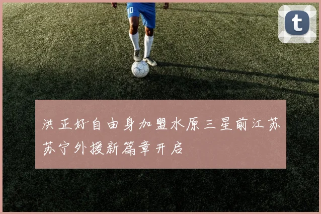 洪正好自由身加盟水原三星前江苏苏宁外援新篇章开启